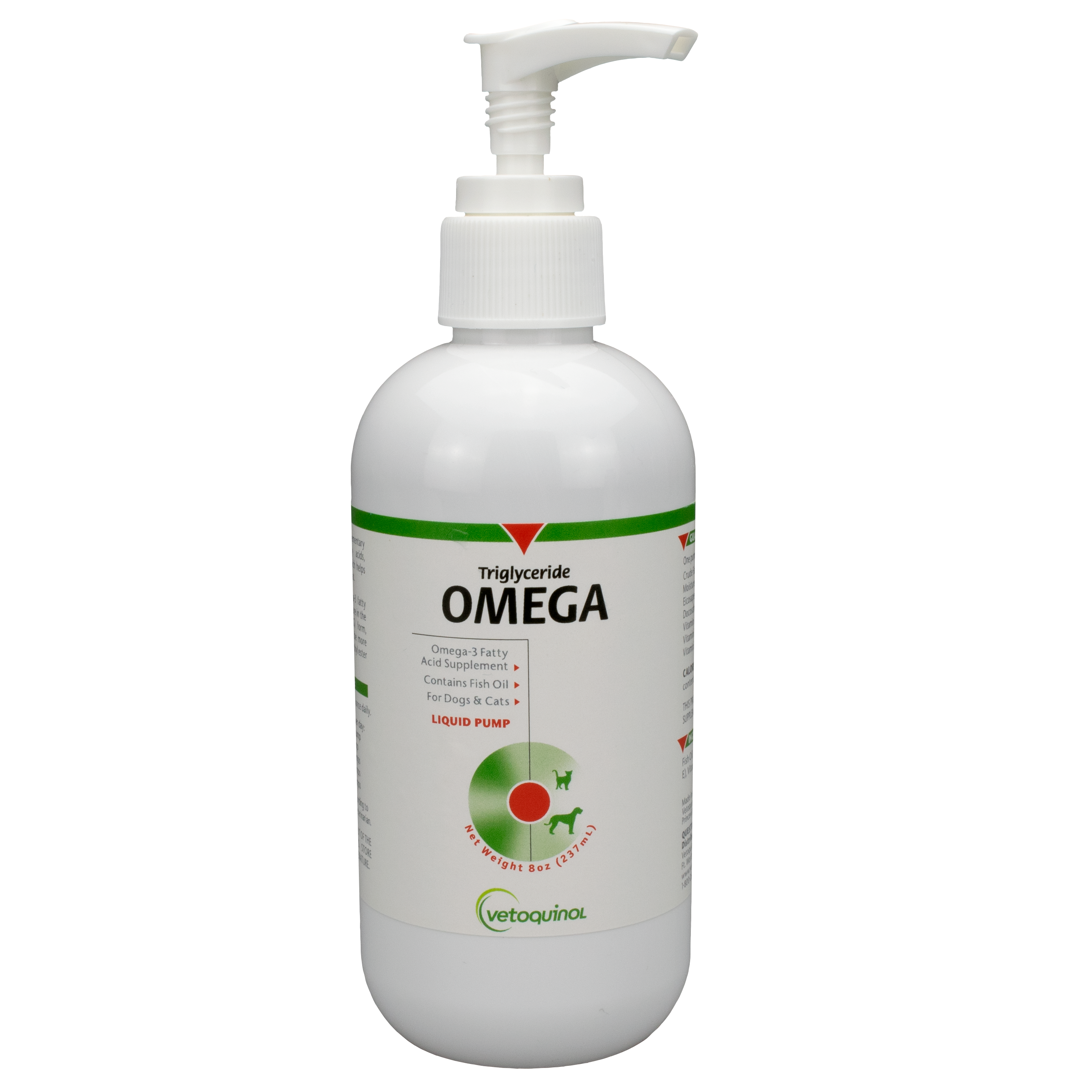 Vetoquinol Triglyceride Omega Liquid Pump for Dogs & Cats 8oz