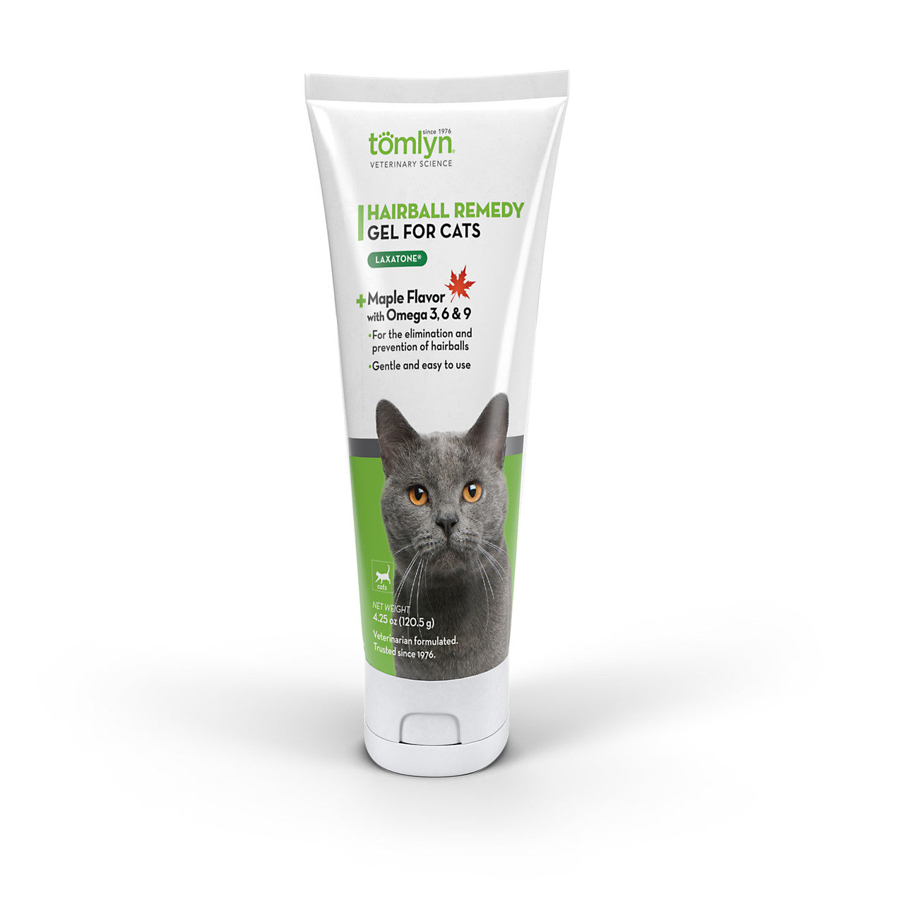 Tomlyn Laxatone® Hairball Remedy Maple-Flavored Gel for Cats, 4.25 oz. Front