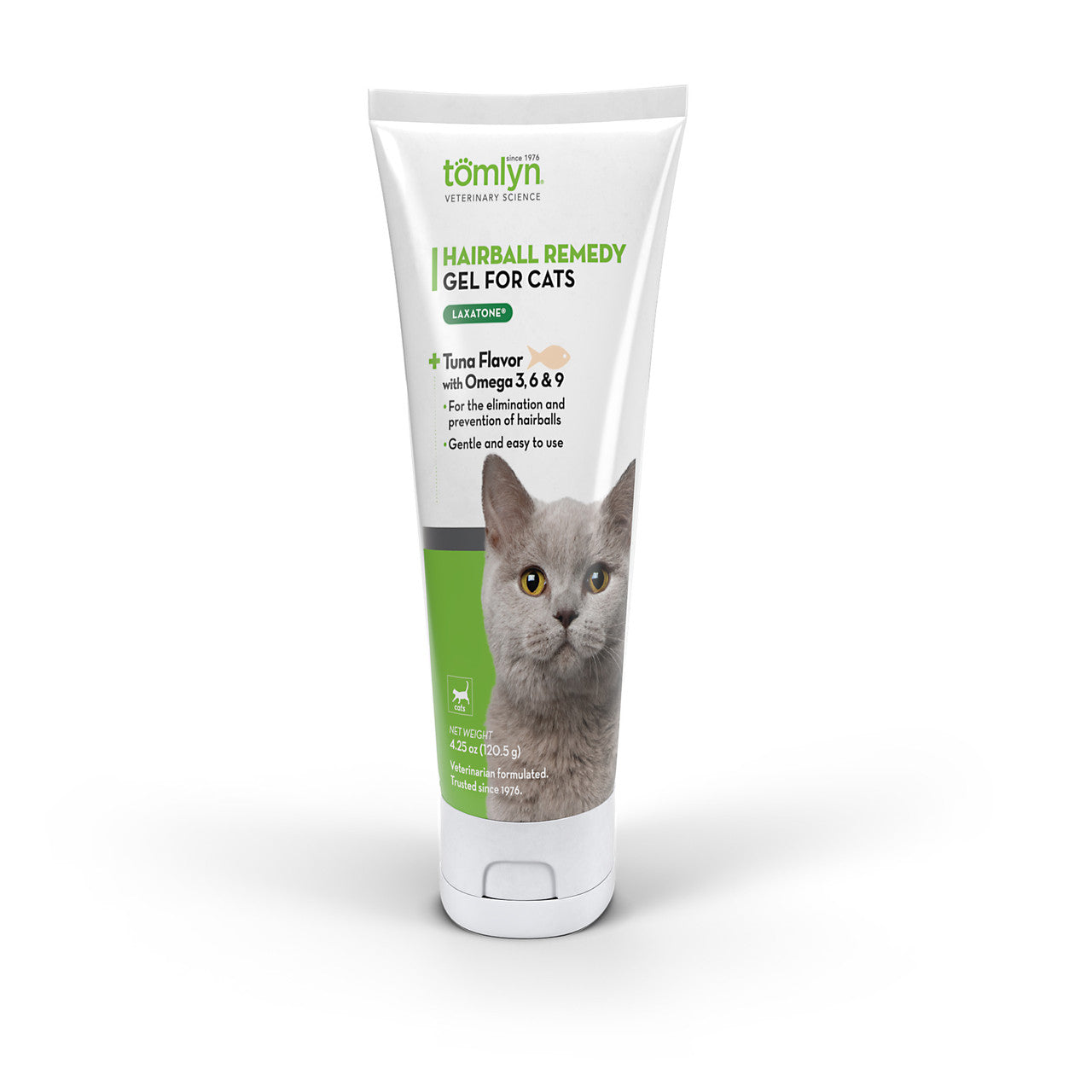 Tomlyn Laxatone® Hairball Remedy Tuna-Flavored Gel for Cats, 4.25 oz. Front
