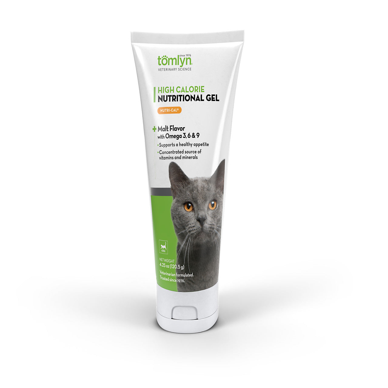 Front of Tomlyn Nutri-Cal® High Calorie Nutritional Gel Malt Flavor for Cats, 4.25 oz.