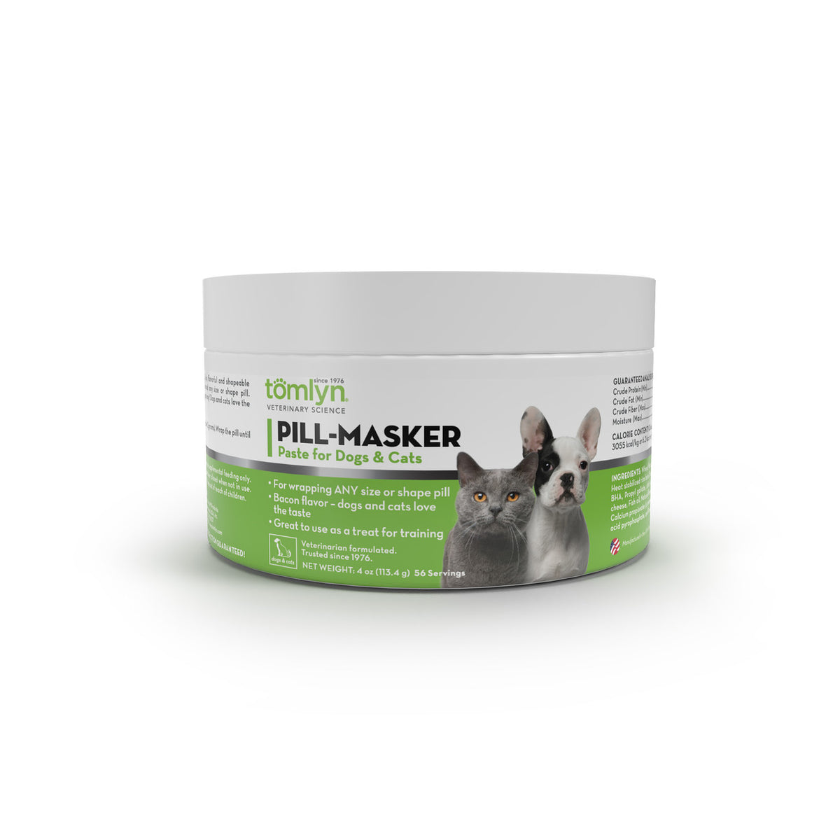 Front of Tomlyn Pill-Masker Bacon-Flavored Paste for Dogs and Cats, 4 oz.