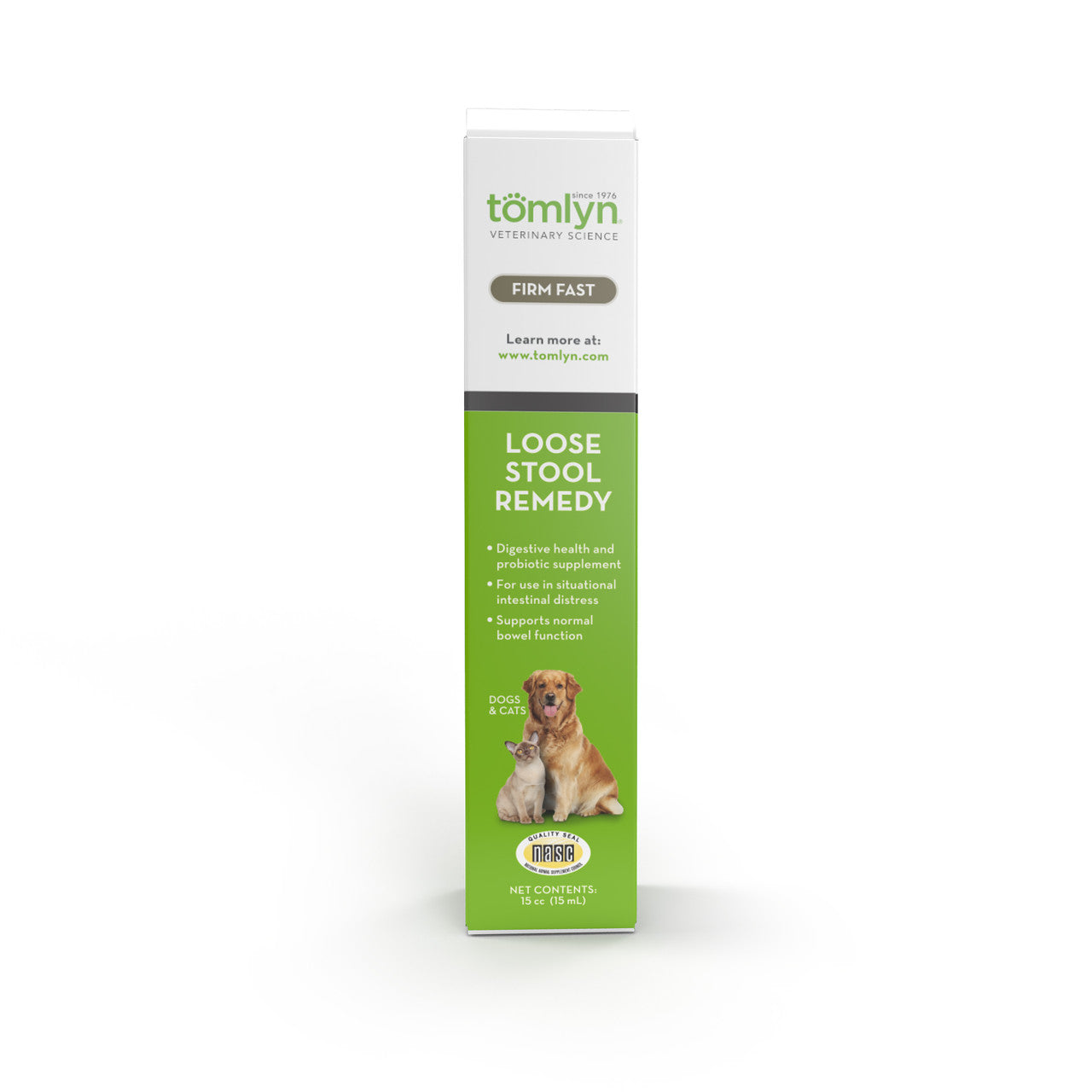 Box of Tomlyn Firm Fast Loose Stool Remedy Chicken-Flavored Gel for Dogs and Cats