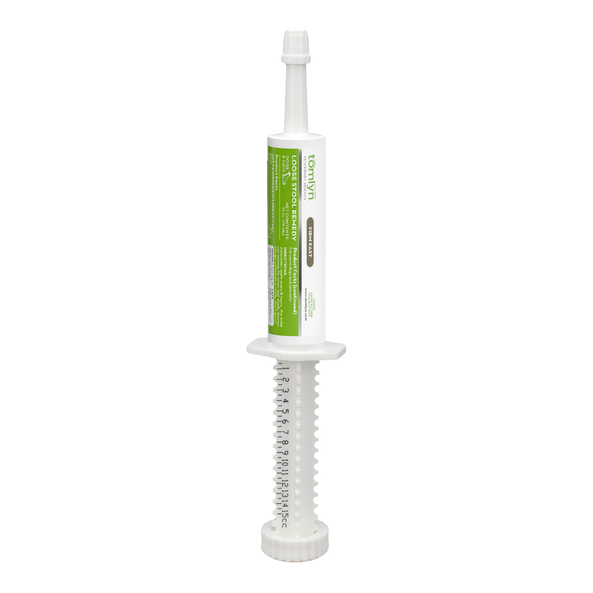 Front of Tomlyn Firm Fast Loose Stool Remedy Chicken-Flavored Gel for Dogs and Cats