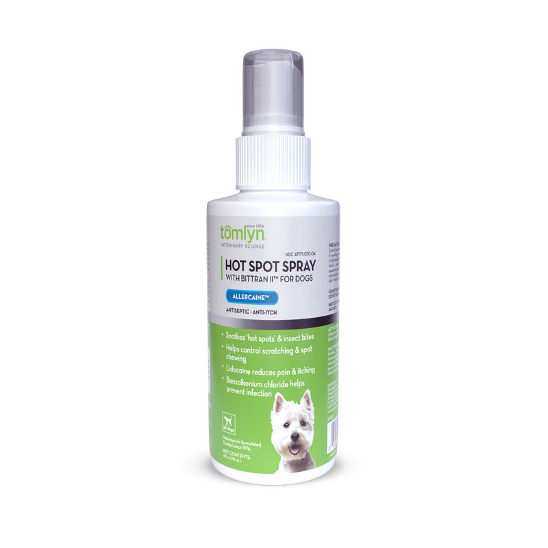 Front of Tomlyn Allercaine™ Hot Spot Spray for Dogs, 4 oz.